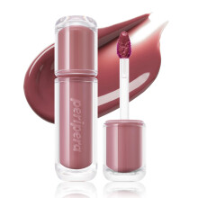 Peripera Mood Glowy Tint, Acabado Brillante y Fresco, Color Construible, Ligero, Duradero, Tinte Labial Coreano (16 ROSE-PICK)