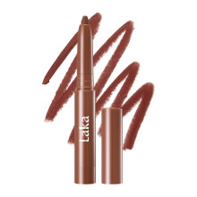Laka Lip Liner, Bruine Lipliner, Rijke Romige Glijtextuur, Semi-Matte Finish voor Lipvormgeving, 0.02oz, #0
