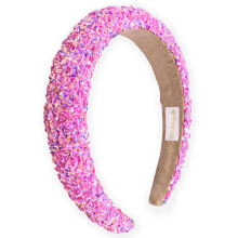 FROG SAC Cerchietto di Paillettes per Bambine, Fascia per Capelli Sparkly per Bambini, Cerchietti Imbottiti per Bambini (Rosa, Bambina)