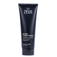 ZEUS Skäggbalsam för män med Avokado, Jojobaolja & Aloe Vera, Djuprengörande återfuktning för mjukare skägg