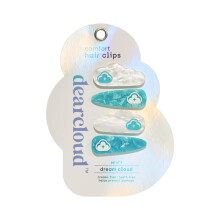 dearcloud Crease-Free Hair Clips - Set of 4 - No Crease, No Damage Hair Styling Clips (Dream Cloud)