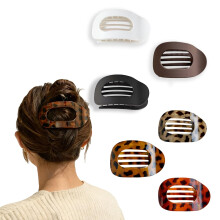 6Pcs Matte No-Slip Flat Claw Clips,Duckbill Hair Clips for Women, Simple Elegant flat hair clips for Thick Thin Long Short Hairs,flat claw clips for w
