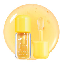 Amuse Seoul Banana Lip Oil (03 Manuka Honey) - Veganes Lippenöl mit Pflege, Bananenduft, nicht klebrig