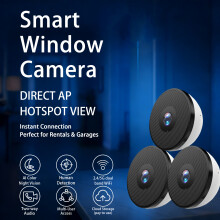 Caméra de sécurité extérieure 2K Ultra HD WiFi6, Vision nocturne couleur, Audio bidirectionnel, Lot de 3