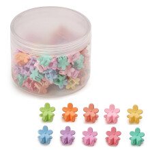 Mini Flower Hair Clips 100Pcs, Small Hair Clips Mini Claw Clips Cute Matte Jaw Clips Hair Pins Barrettes Hair Accessories for Women Girls Kids Teens