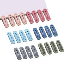 24 Pcs Rectangle Snap Hair Clips for Women Girls, 2.7 inch Large No Slip Matte Metal Hair Barrettes for Thick Thin Fine Hair