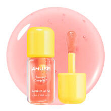 Amuse Seoul Banana Lip Oil (04 Juicy Peach) - Veganes, feuchtigkeitsspendendes Lip Oil