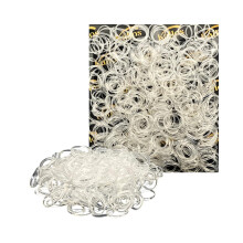500 Fasce Elastiche per Capelli - 22mm Resistenti, Antiscivolo per Tutte le Età, Ideali per Treccine e Coda di Cavallo