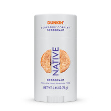 Native Deodorant | Limitierte Dunkin Donuts Edition | Aluminiumfrei mit Natron, Probiotika, Kokosöl und Sheabutter | Blueberry Cobbler 75g