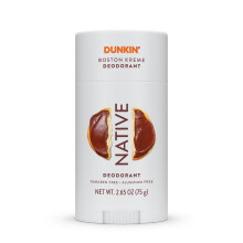 Native Deodorant | Limitierte Dunkin Donuts Edition | Aluminiumfrei mit Backpulver, Probiotika, Kokosöl und Sheabutter | Boston Kreme 2,65 oz