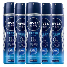 NIVEA Men Fresh Active Deodorant Spray 6 x 150 ml 6er Pack