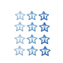 12 Pcs Blue Star Hairpin Fashion Women Alloy Side Hair Barrettes Cool Girls Color Hair Accessories Hair Boutique Headwear Accessories Hair Clips