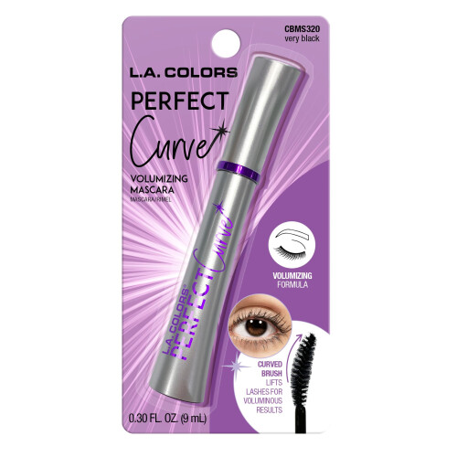L.A. COLORS Perfekte Kurven Mascara (Kartenverpackung), Schwarz CBMS320A