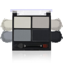 UOCK 4-Farben Grau Lidschatten Palette, Matte und Schimmer, Hochpigmentiert, Langanhaltend