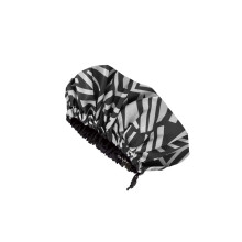 Glow by Daye Satin Lined Shower Cap, Adjustable and Waterproof with Satin Interior for Hair Protection, Large (Muse)