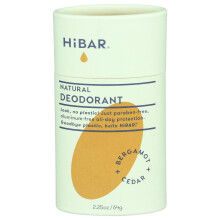 HiBAR - Bergamot & Zeder Plastikfreies Deodorant - Natürliche Deodorants - Ganztägiger Schutz - Mit Sonnenblumenwachs, Reisbran & Sheabutter