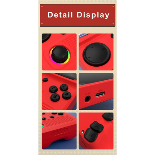 Console de Jogos Portátil Retrô R36T com Mais de 18.000 Jogos e Tela IPS HD de 3,5 Polegadas. Console de Vídeo Portátil de Bolso, Branco. 1