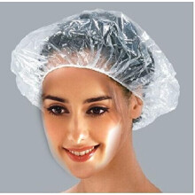 Disposable Shower Cap,100 Pcs Plastic Shower Caps Large Thick Elastic Bath Cap For Women Spa,Home Use,Hotel and Hair Salon