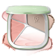 FOCALLURE 4-Farben Konturpallette mit Farbverlauf Highlighter & Matte Oberfläche - 3D Strahlender Look