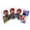 Dream World Booboo Stocking Wave Cap (4 Packs)-Wire Elastic Band (Multi Color) 1