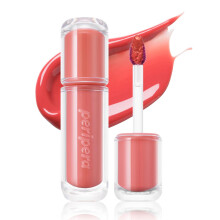 Peripera Mood Glowy Tint, Acabado Brillante y Ligero, Color Fresco y Duradero, Tinte de Labios Coreano (18 CORAL INFLUENCER)