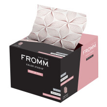 Fromm Pop Up Haarfolien, Pinke Blütenmuster, Friseurbedarf, Leicht, Ideal zum Hervorheben und Färben, Vorgecut