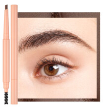Oulac Dark Brown Eyebrow Pencil, Waterproof Retractable Eyebrow Stick with Brush, Long Lasting Smudge Resistant, Vegan & Cruelty-Free, 03 Dark Brown