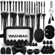 CLRDZN Makeup Brush Set, 62Pcs Professionella Sminkborstar med Etui