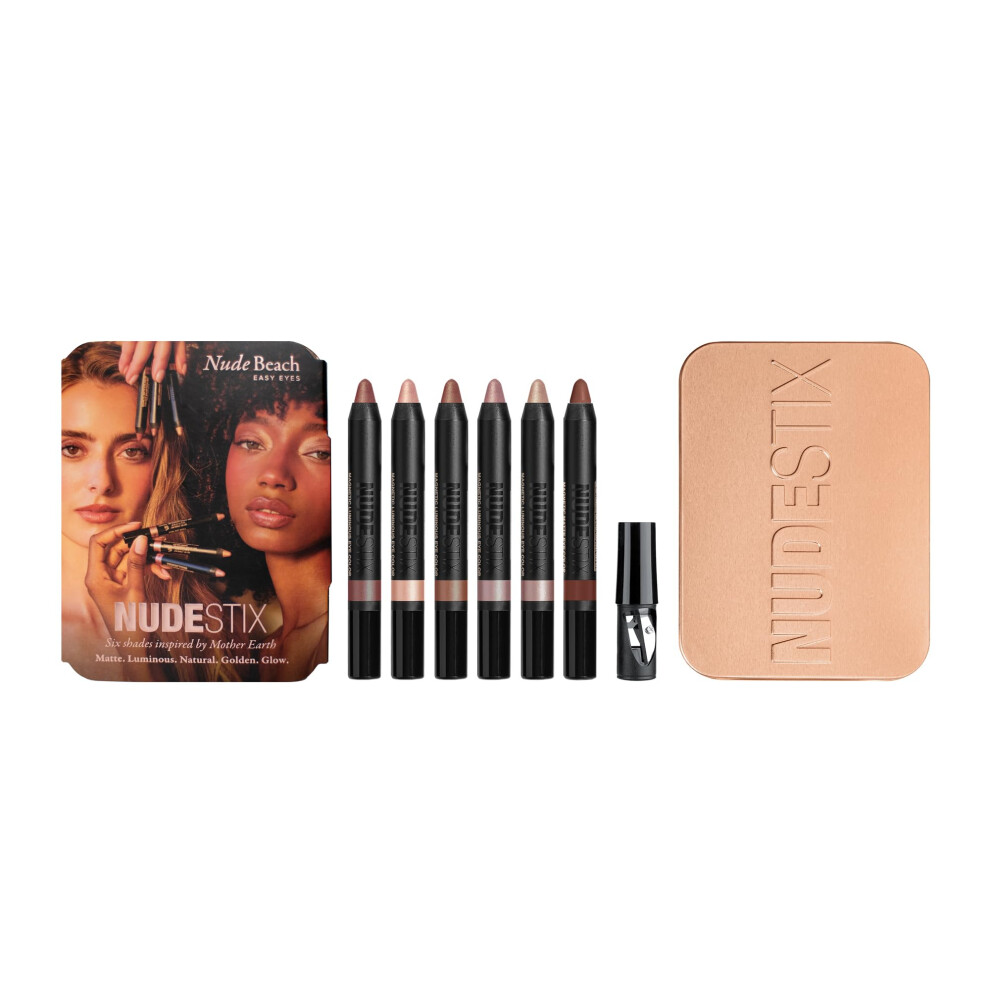 Debenhams Women's Multicolor Nude Beach 6 Pc - Eye Pencil Palette - Image 8