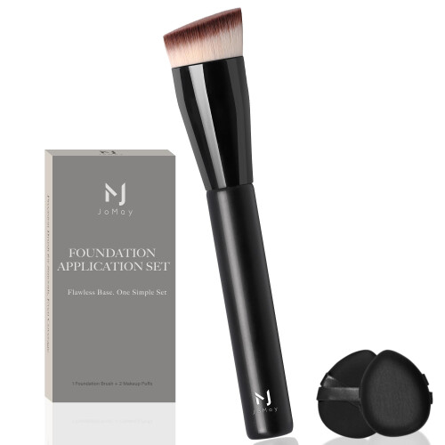 Foundation Brush för flytande makeup, Flat Top Kabuki för perfekt bas