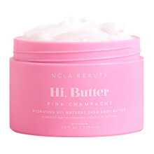 NCLA Beauty Hi Butter 100% Natuurlijke Body Butter - Lichaamsvocht met Zonnebloemolie en Sheaboter - Pink Champagne - 6.8 oz