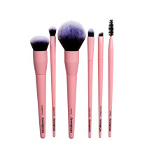 MCoBeauty - Everyday 6-delars Borstsats - Komplett Makeup Borstkollektion för Ansikte, Ögon & Ögonbryn