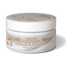 MOBETTER GEUR OLIE Romige Kokosnoot 8 Oz Body Butter voor Unisex