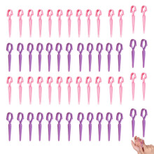 NentMent 80 Stuks Nagellak Sjablonen Nagelrand Klemmen Antilek Applicator