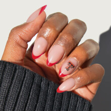 Glamnetic x Fanatics Press On Nails - Texas Tech Red Raiders | Kurze Mandel-Fake Nails, College Nails