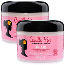 Camille Rose Curlaide Moisture Butter 2-Pack - Krullend Haar Crème met Groene Thee & Jojoba, 8 Fl Oz