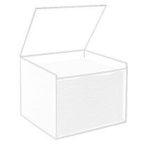 SSYDian Disposable Face Towel Holder Storage Box with 50 Count Face Towel, Clear Acrylic Box Container Compatible With Clean Skin Club Clean Towel XL,
