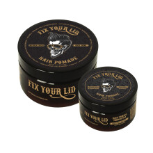 Fix Your Lid Haarpomade voor Mannen - Waterbasis Pomade Gemiddelde Stevigheid Hoog Glans - Makkelijk Uitwasbaar - Alle Haartypes - 3.75 oz + 1.7 oz