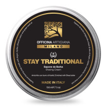 Officina Artigiana Milano Stay Traditional Rasierseife 150ml - Luxus italienische Artisan Rasierseife