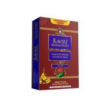 Kaveri 6er Set Fertige Henna Paste Haarfärbemittel Dunkelbraun Rot