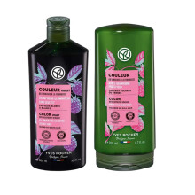 Yves Rocher Farbschutz- und Glanz-Spülung sowie Shampoo Set 2x300 ml/10,1 fl.oz. und 200 ml/6,7 fl.oz.