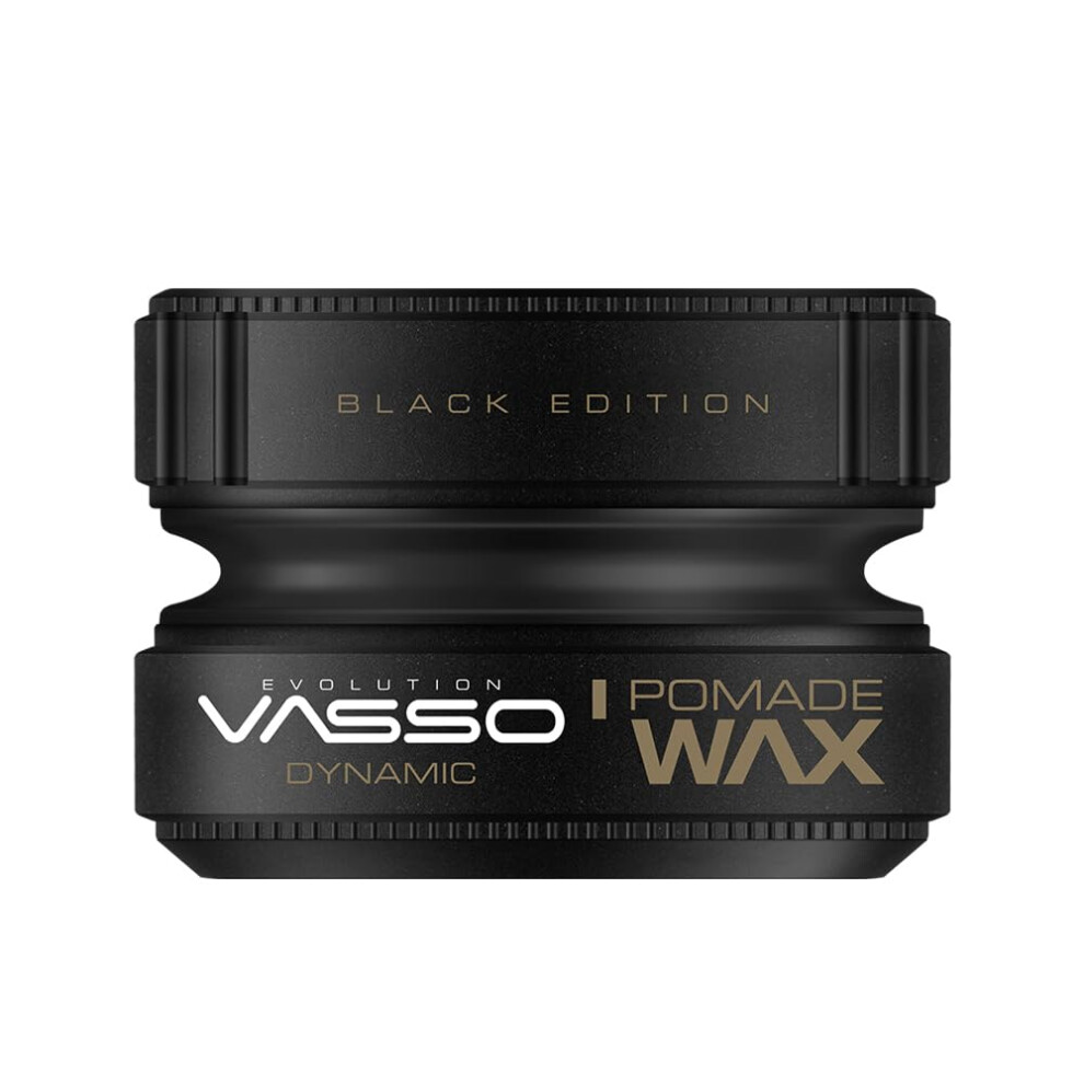 Vasso Black Edition Pomade Wax 150ml - Dynamic Strong Hold & Shine 150 ml 3 PCS - Image 4