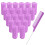 MOODKEY 20PCS Plastic Haarrollers Set 2.5cm/1in Hittevrije Rollers Haar Krullers Zelfklevende Rollers 1