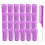 MOODKEY 24PCS Plastic Haarrollers Set 2.0cm/0.8in Heatless Rollers Zelfklevende Rollers Haarstyling 1