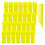 MOODKEY 28PCS Plastic Haarrollers Set 1.5cm/0.6in Heatless Rollers voor DIY Haarstyling (Geel) 1
