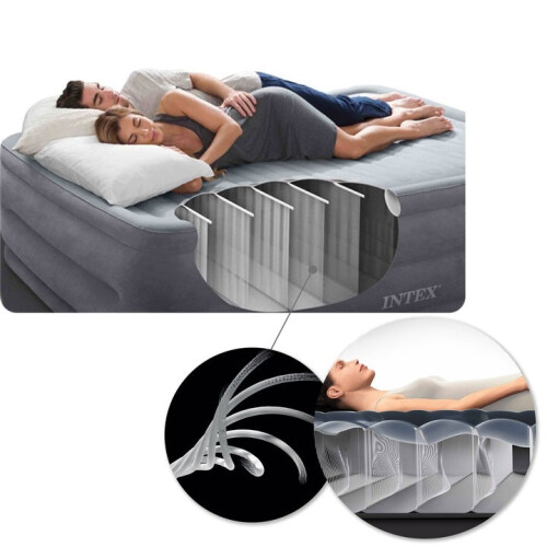 Große Luftmatratze mit eingebauter Pumpe, Queen Size 2