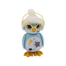 E8SA2Qm349 Interactive Mini Penguin with 10+ Modes and Interactions + 3 Zeb Ear Parts Sound and Light Effects Learning Experience AAA Batteries