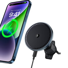 Wireless Car Charger Magnetic, Compatible With Magsafe Car Mount/MagSafe Car Charger 15W Fast Charging, Wireless Car Phone Holder Charger Air Vent