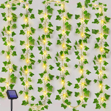 Solar String Lights 10M 100 LED Vines with Fairy Lights Solar Powered, 8 Modes Artificial Ivy Waterproof Ivy Fairy Lights Ivy Garland Artificial with