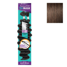 Sensationnel PremToo Bulk Weaving - 2x Ocean Wave Mischung für Boho, Knotless Box oder Curly Loose Wave - 1 Pack (22 Zoll, 4 MEDBROWN)